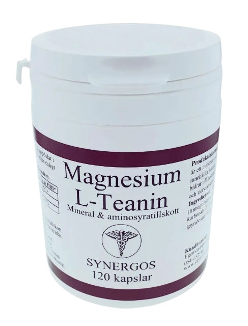 Magnesium L-Teanine Kapslar - Bra vid insomning, rogivande, ångestdämpande - VitamineralKosttillskott